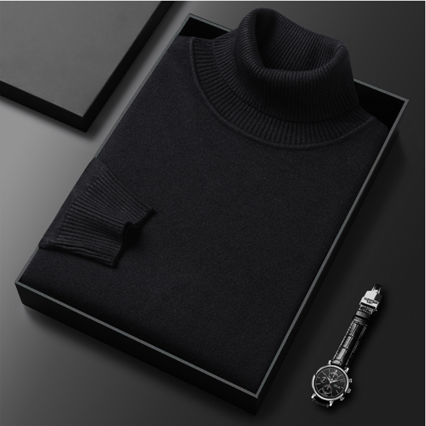 Hunter | Cashmere Cotton Turtleneck Sweater – Elegant Comfort, Versatile Fit 7