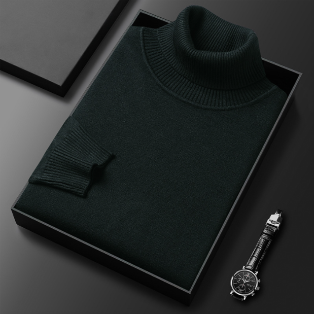 Hunter | Cashmere Cotton Turtleneck Sweater – Elegant Comfort, Versatile Fit 9