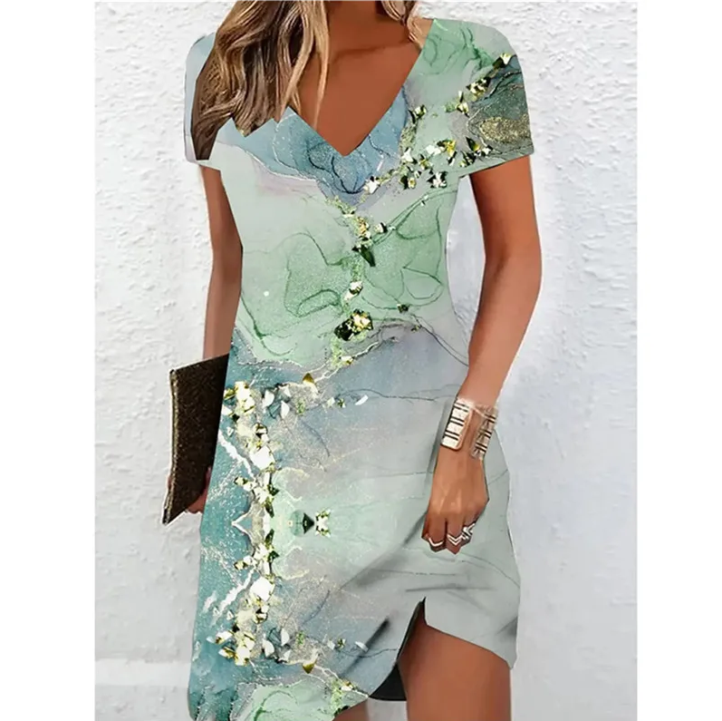 Indiana | Beige Glitter Cocktail Dress for Women Elegant Party Dress 3