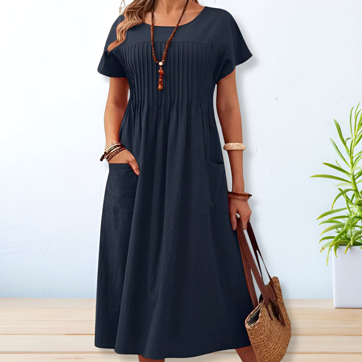 Isabel | Linen Cotton Casual Relaxed Fit Summer Dress 1