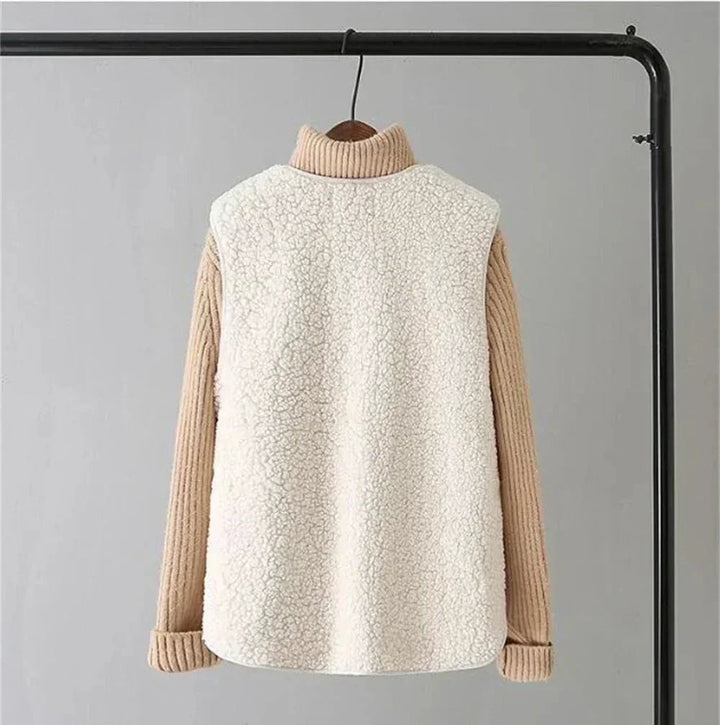 Isabella | Classic and Soft Relaxed Fit Winter Cardigan With Vest 4