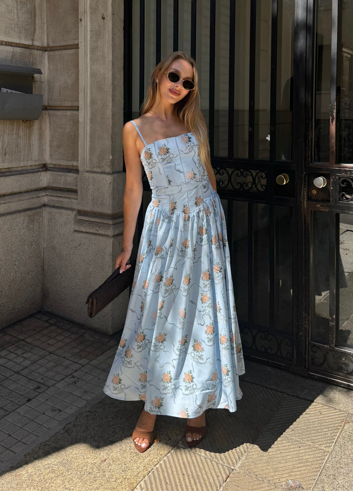Isabella | Elegant And Sophisticated Floral Midi Dress 3