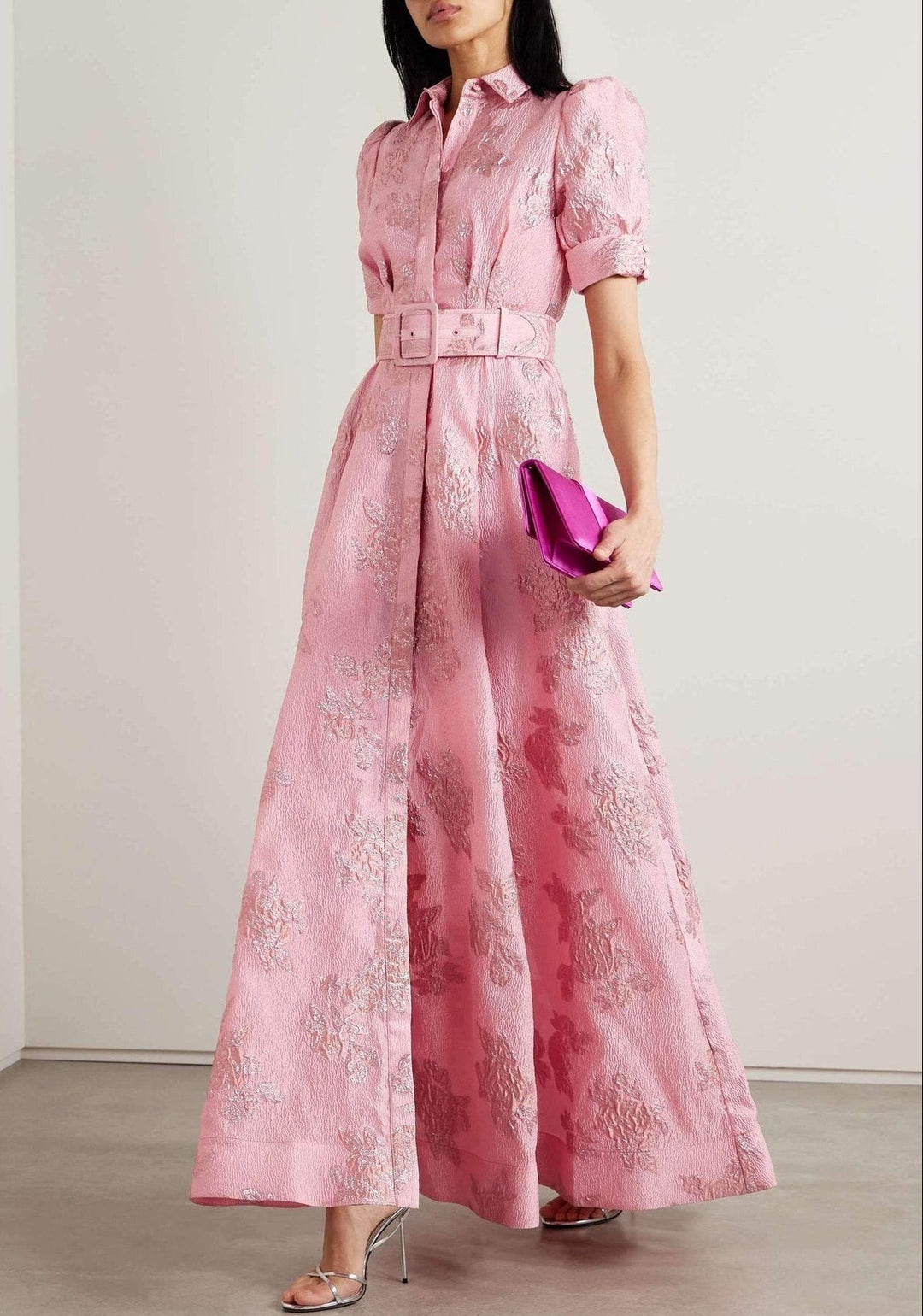 Isabella | Elegant and Lightweight Short Puff Sleeves Dress 0