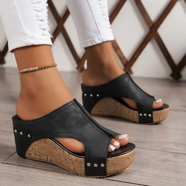 Ivy | Comfortable and Supportive Everyday Wedge Heel Sandals 0