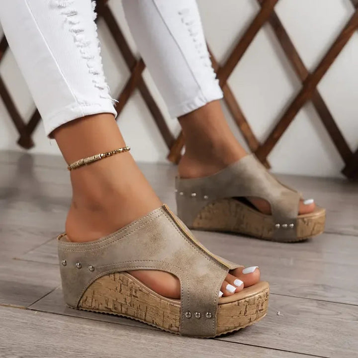 Ivy | Comfortable and Supportive Everyday Wedge Heel Sandals 4