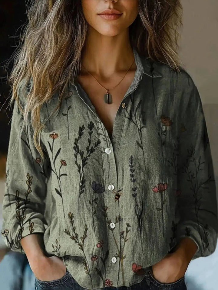 Ivy | Vintage Botanical Tapestry Floral Shirt 7