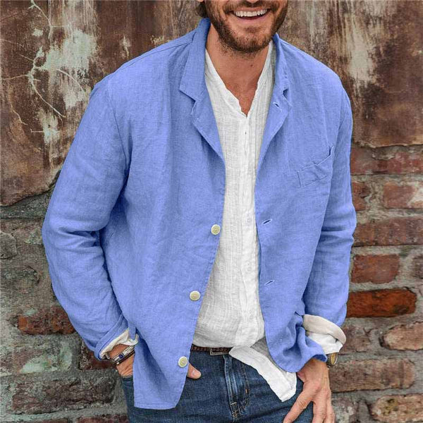 Jack | Breathable Cotton Blend Casual Fit Linen Jacket 8