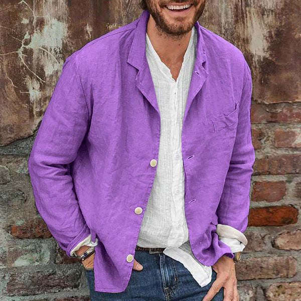 Jack | Breathable Cotton Blend Casual Fit Linen Jacket 9