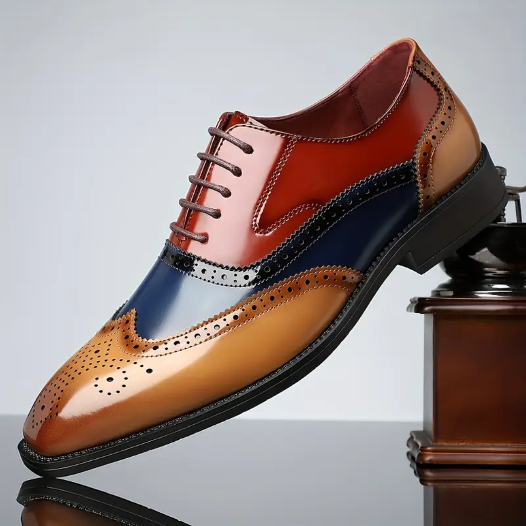 Jack | Classic And Distinguished Two-Tone Leather Shoes 0