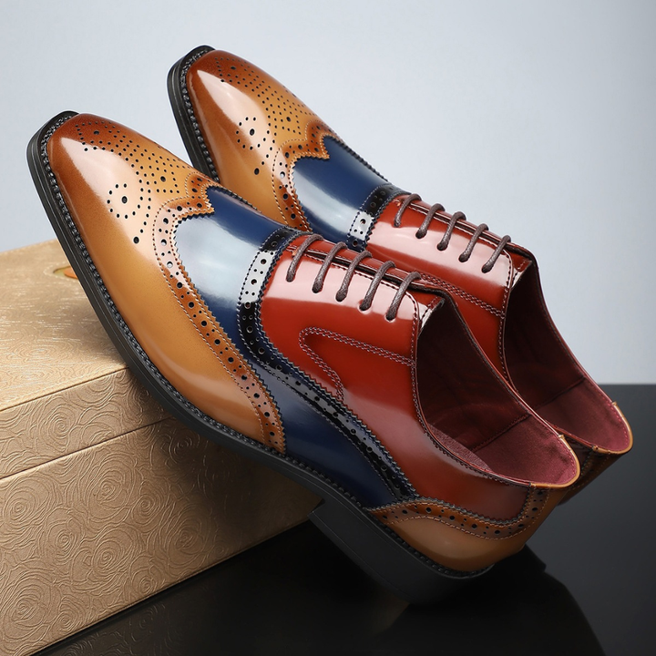Jack | Classic And Distinguished Two-Tone Leather Shoes 4