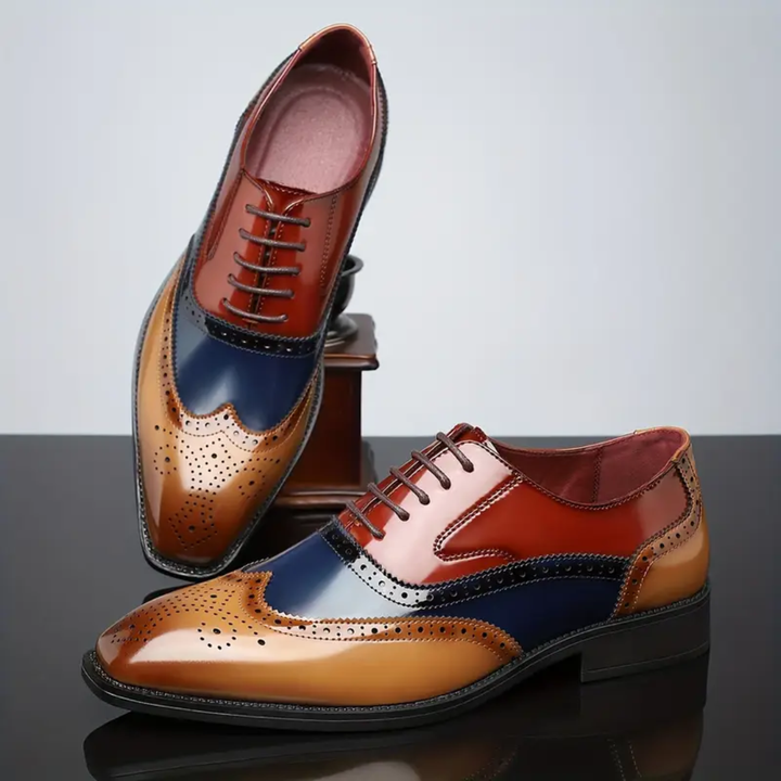 Jack | Classic And Distinguished Two-Tone Leather Shoes 5