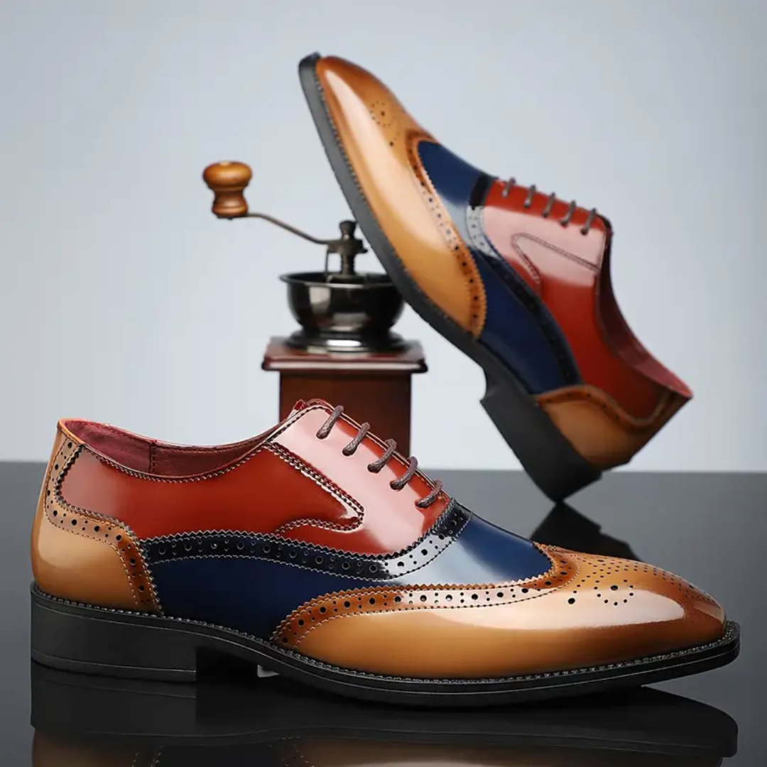 Jack | Classic And Distinguished Two-Tone Leather Shoes 6
