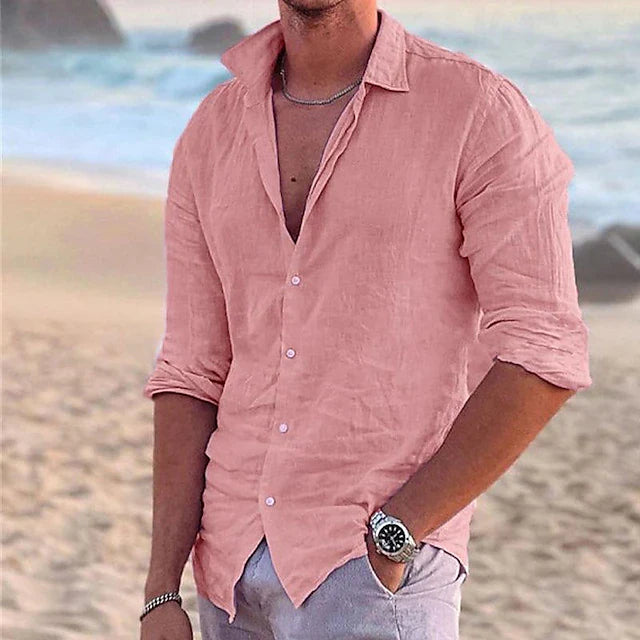 Jaxon | Men's Linen Shirt – Lightweight Cotton Blend, Casual Comfort 1