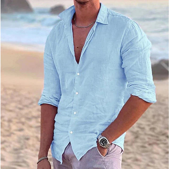 Jaxon | Men's Linen Shirt – Lightweight Cotton Blend, Casual Comfort 10