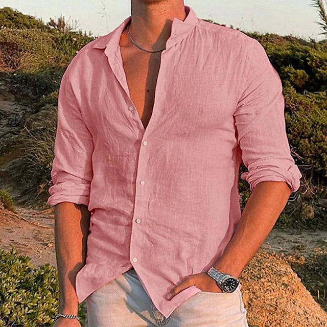 Jaxon | Men's Linen Shirt – Lightweight Cotton Blend, Casual Comfort 2