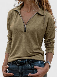 Elizabeth | Casual And Lightweight Zipper Sweatshirt