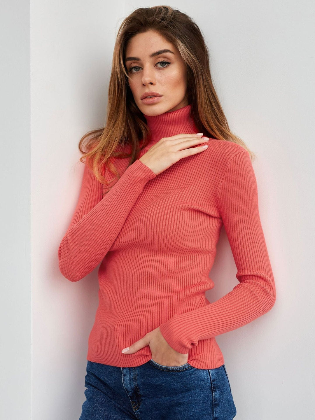 Jessika | Classic cotton turtleneck sweater 15