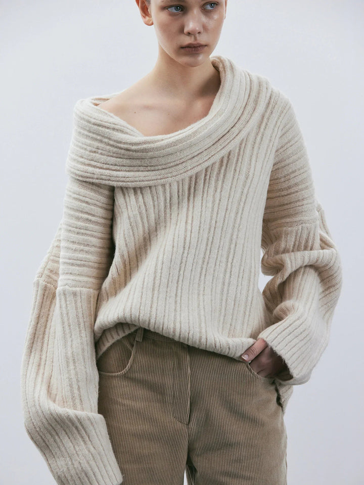 Josephine | Oversized & high roll knitted sweater 3