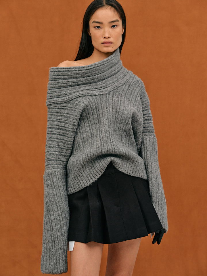 Josephine | Oversized & high roll knitted sweater 6