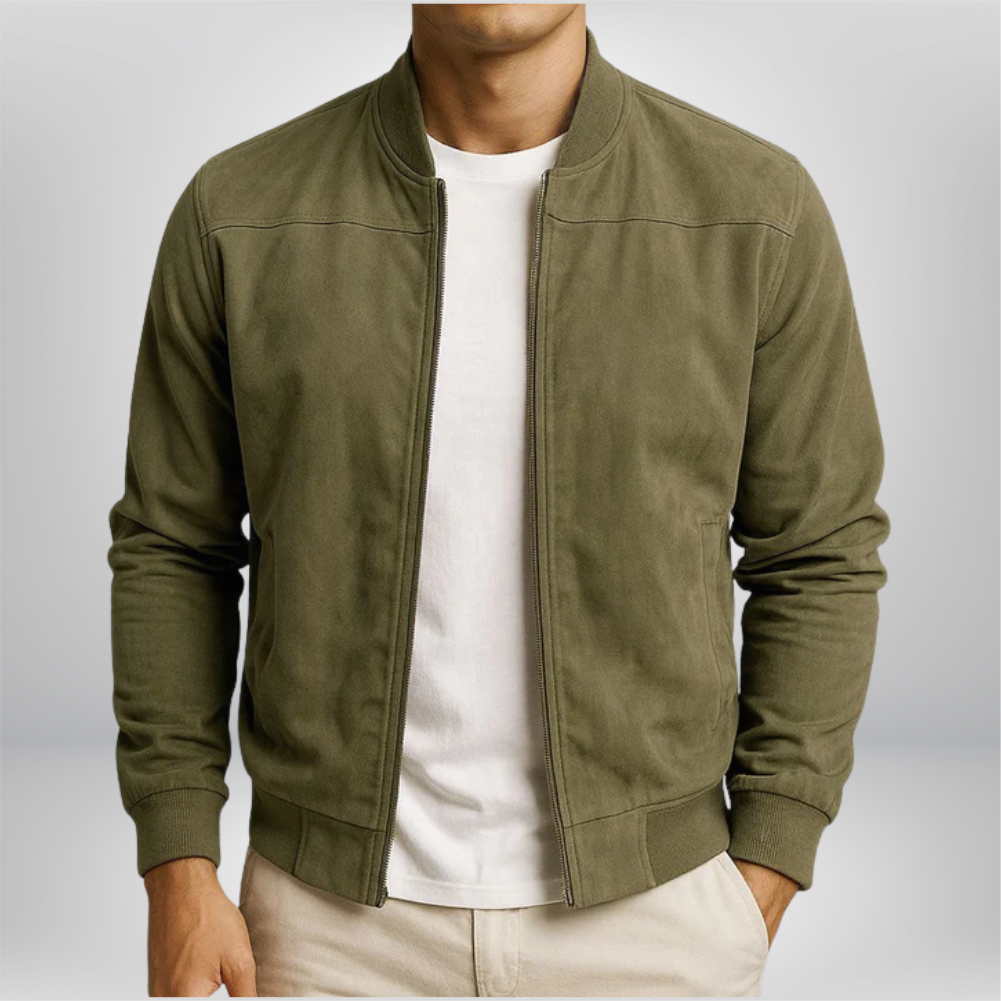 Jovian | Modern, Minimalist Bomber Jacket – Elegant & Breathable Classic Style 3