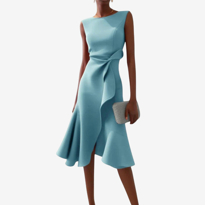 Julia | Elegant Asymmetrical Midi Dress 4