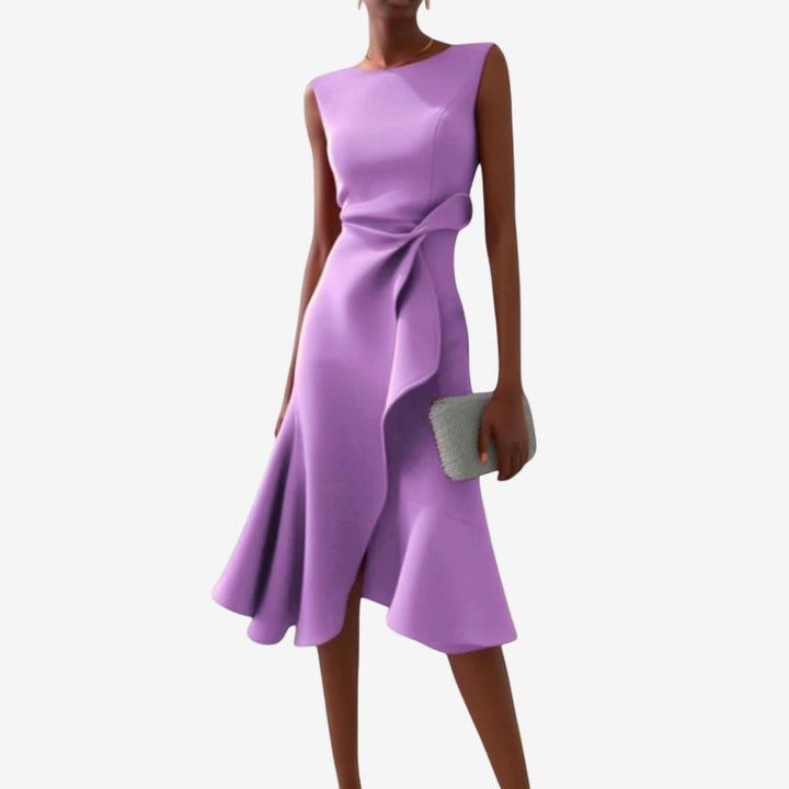 Julia | Elegant Asymmetrical Midi Dress 5