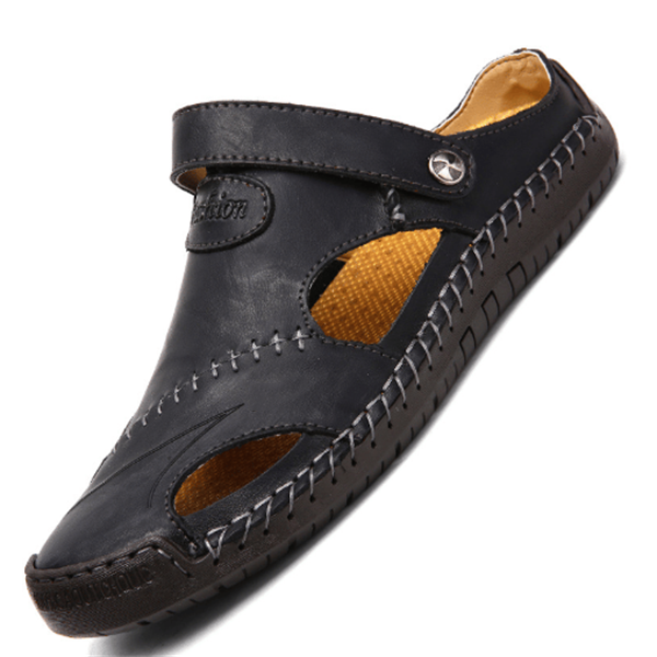 Julian | Croc-Embossed Orthopedic Closed-Toe Sandals 6
