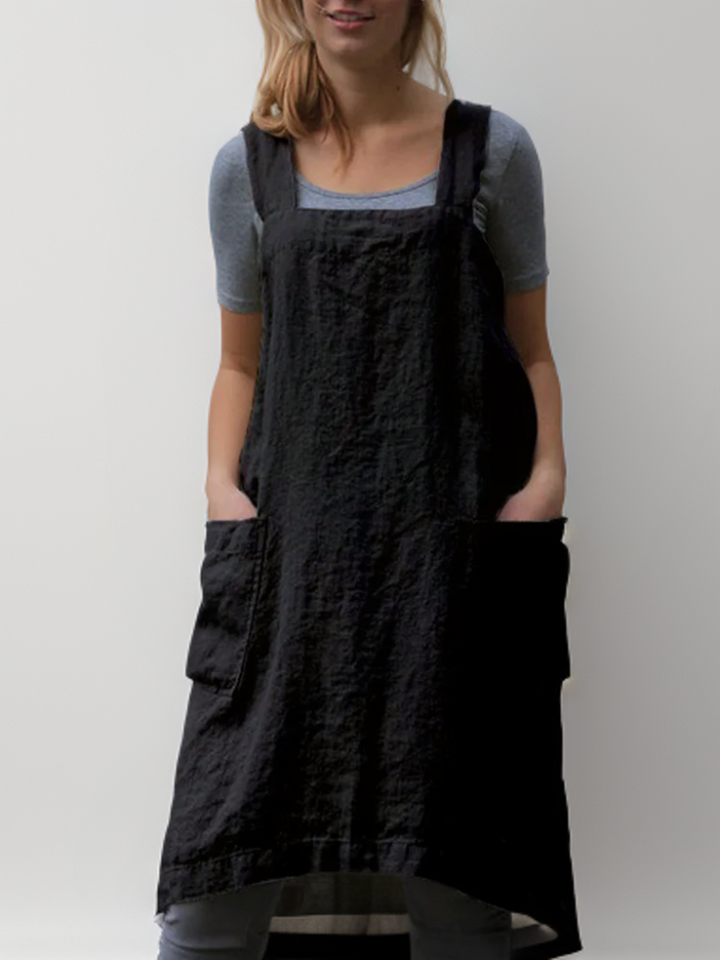 Katrin | Elegant cotton apron dress 3