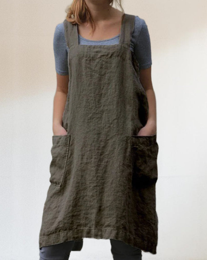 Katrin | Elegant cotton apron dress 4