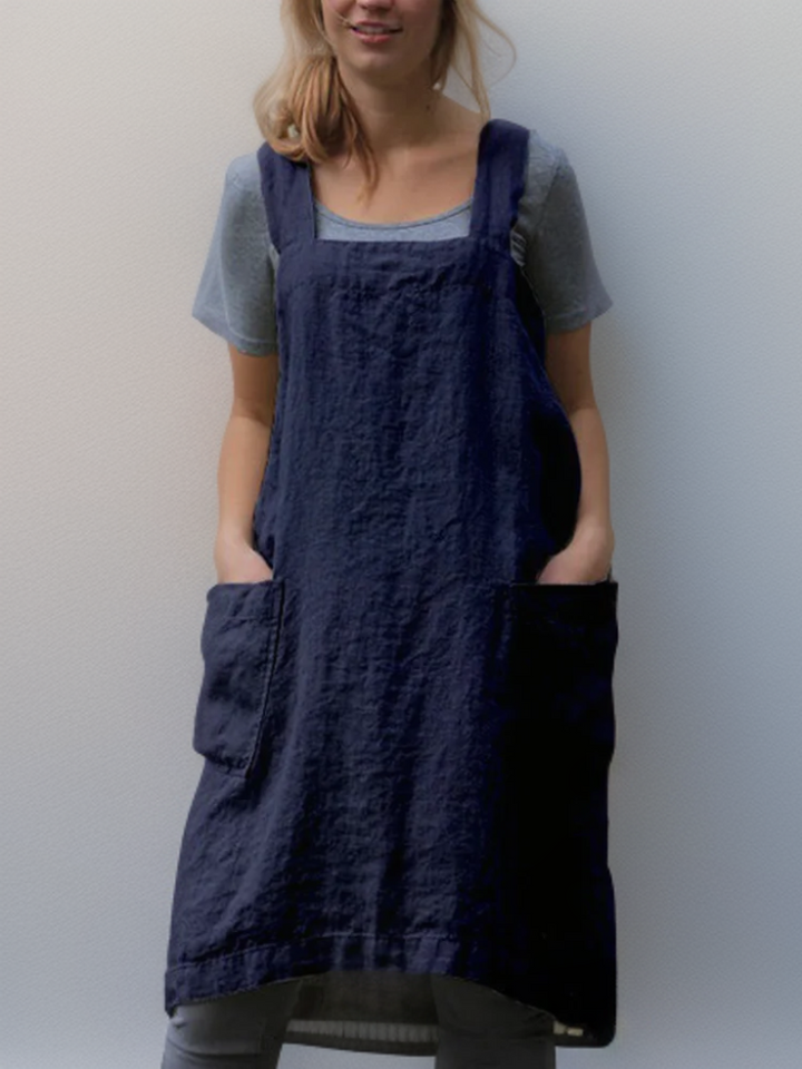 Katrin | Elegant cotton apron dress 5