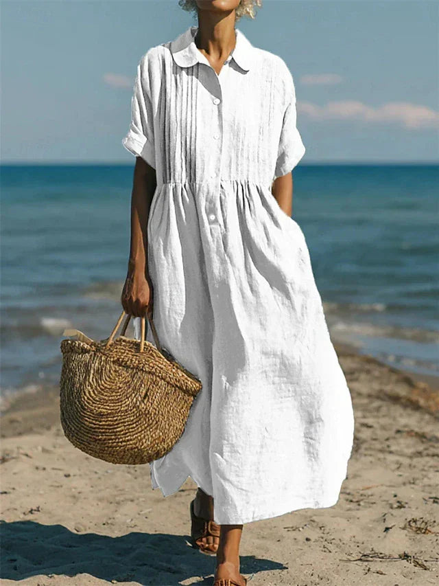 Klaudia | Lightweight & Breathable Women Shirt Dress 0