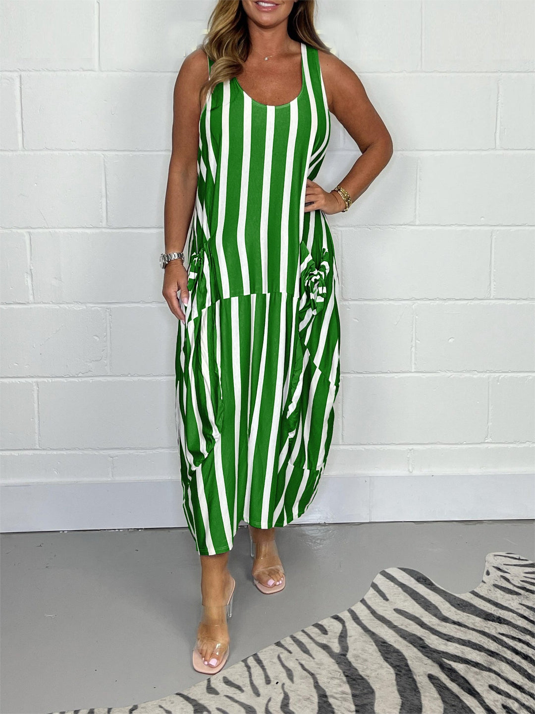 Laura | Relaxed Cotton Tie-Waist Pocket Dress 3