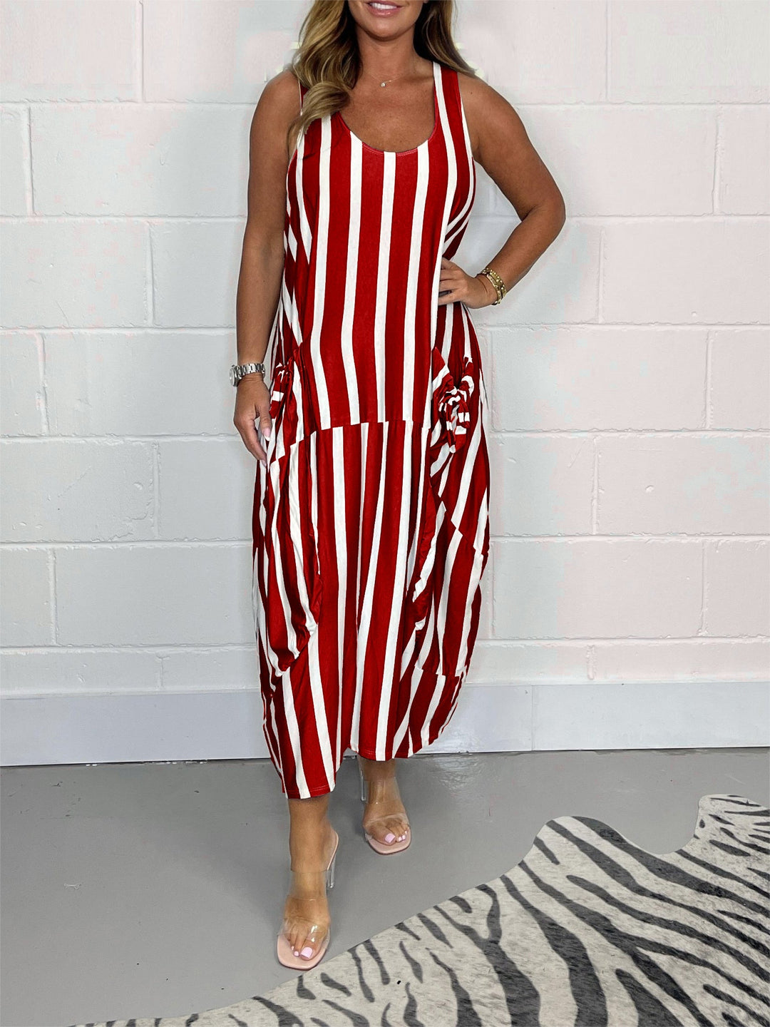 Laura | Relaxed Cotton Tie-Waist Pocket Dress 4