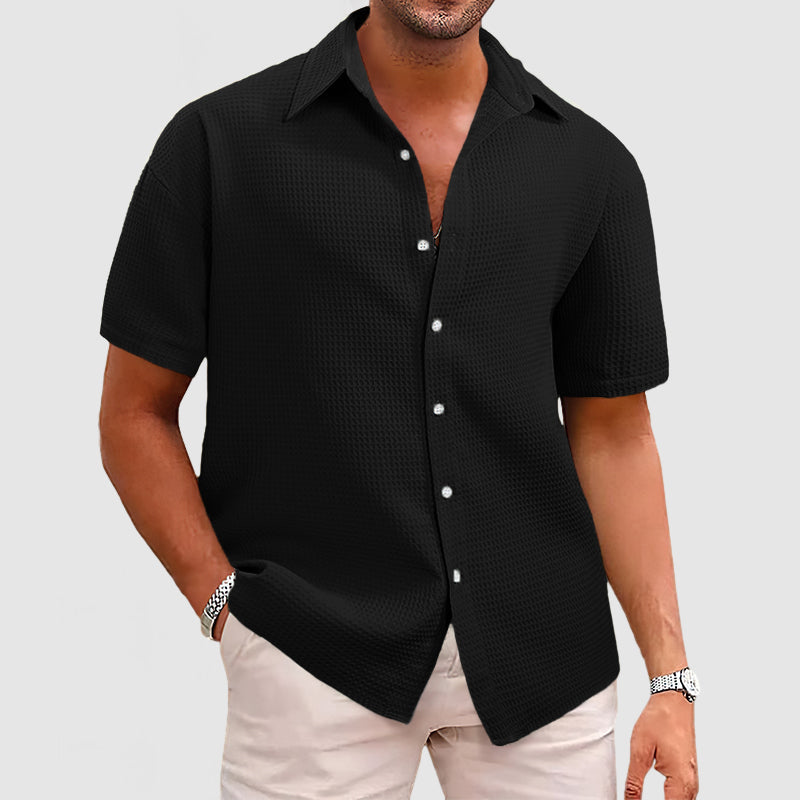 Levi | Waffle knit breathable relaxation shirt 5