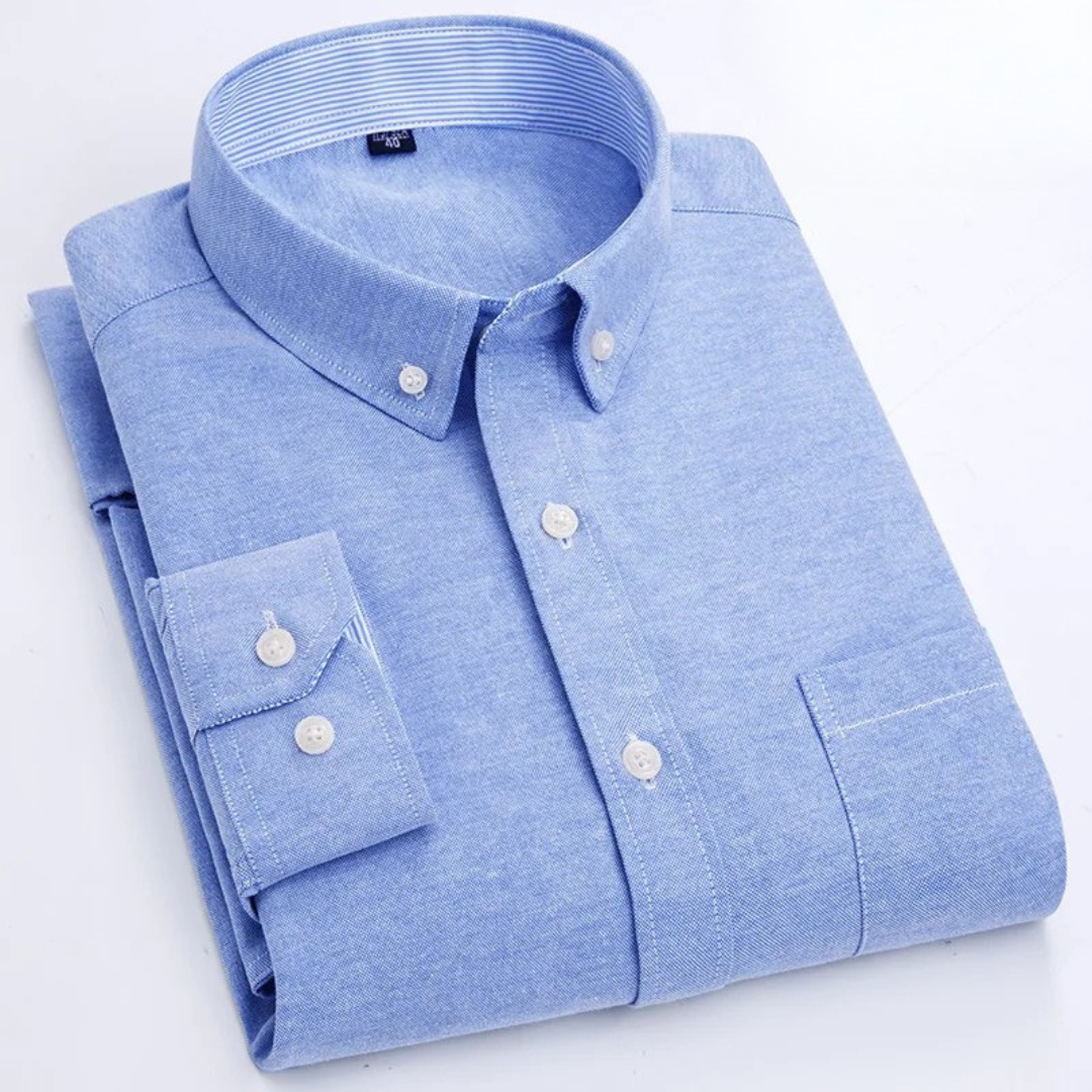 Liam | Classic and versatile Oxford long-sleeved shirt for men 0