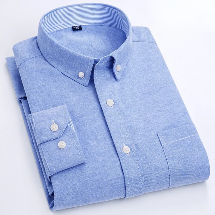 Liam | Classic and versatile Oxford long-sleeved shirt for men 0
