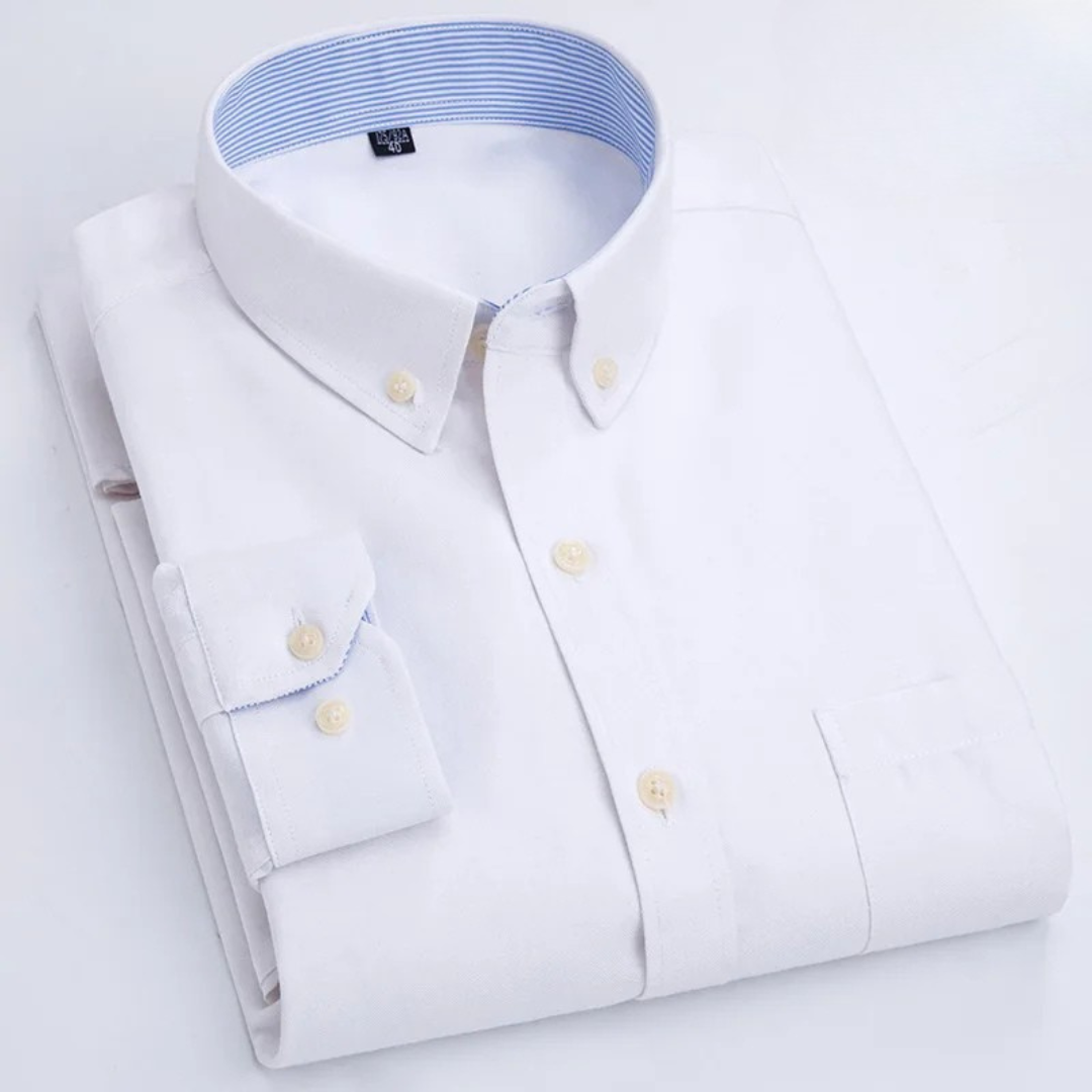Liam | Classic and versatile Oxford long-sleeved shirt for men 10