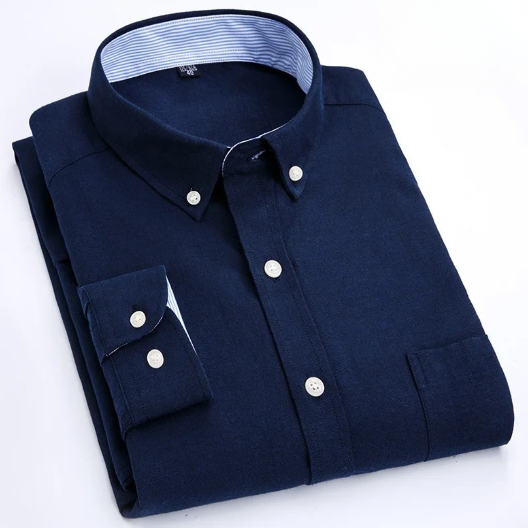 Liam | Classic and versatile Oxford long-sleeved shirt for men 7