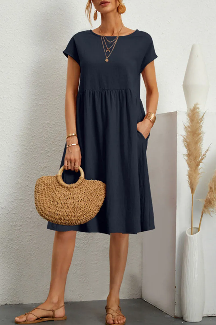 Lilian | Casual Midi Dress for Women Lightweight Summer Style 0