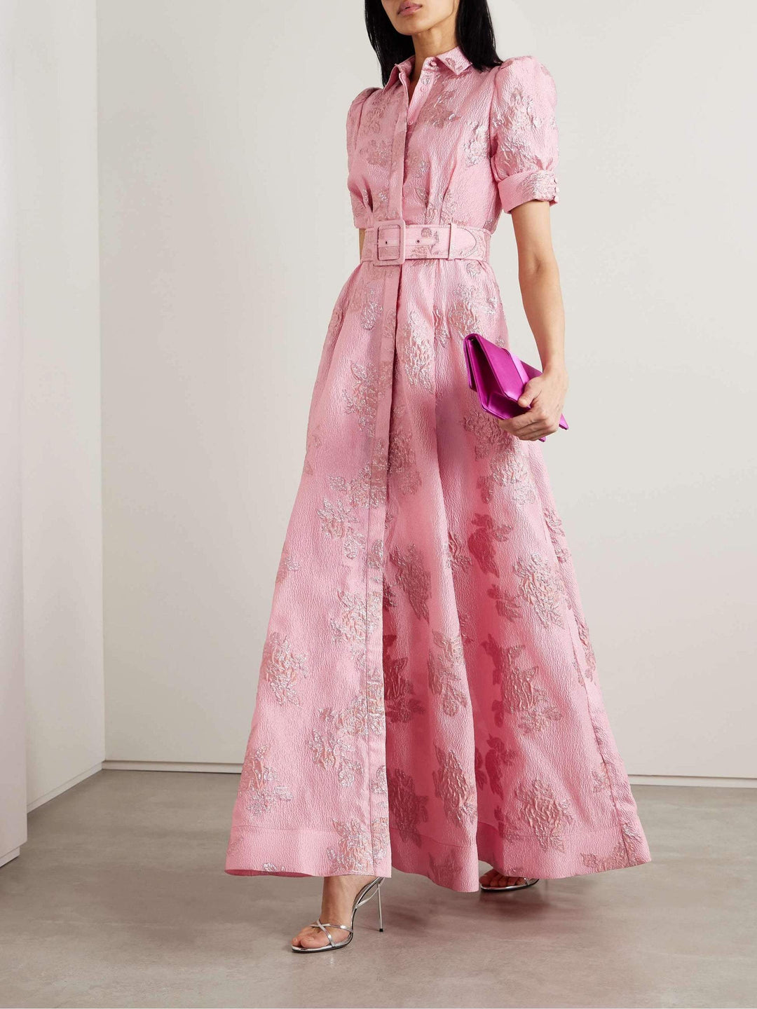 Lily | Chic and Elegant Floral Dress with Belted Waist 0