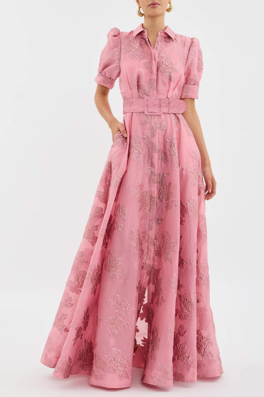 Lily | Chic and Elegant Floral Dress with Belted Waist 1