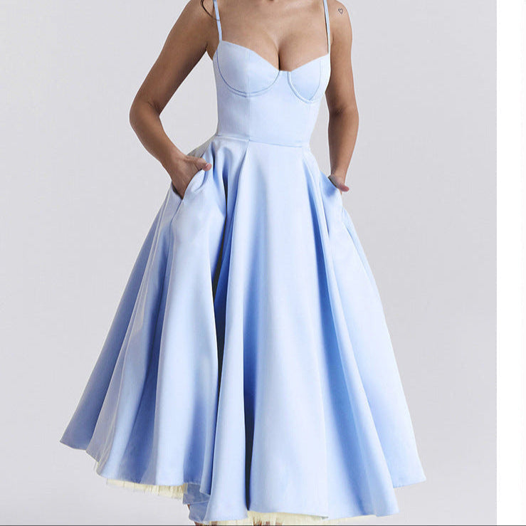 Lily | Elegant White Summer Dress – High-Low Tulle Wedding Guest Dress 1