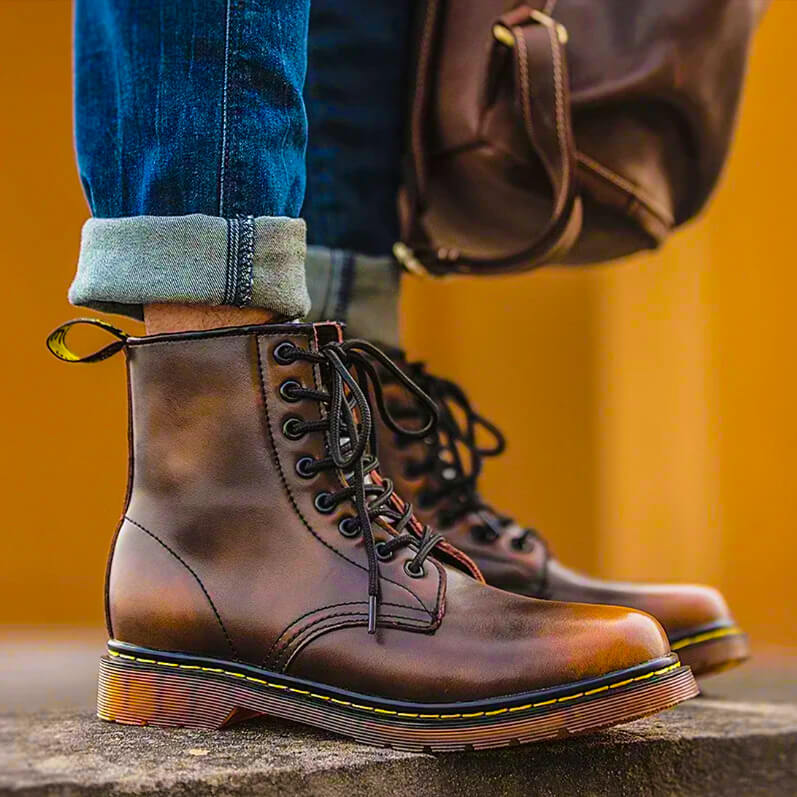 Logan | Vintage Genuine Leather Lace-Up Boots 3