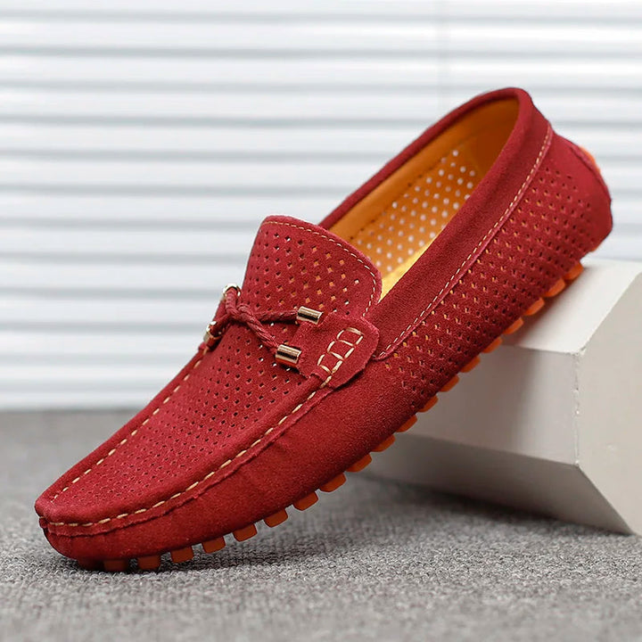 Lorenzo | Breathable and Stylish Perforated Leather Loafers 11