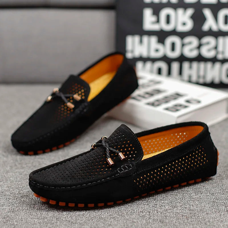 Lorenzo | Breathable and Stylish Perforated Leather Loafers 7