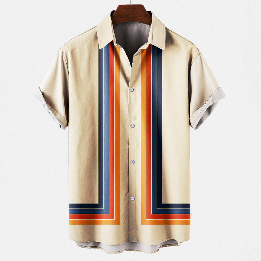 Lorenzo | Men’s Shirt – Retro Multicolor, Comfortable &amp; Stylish 0