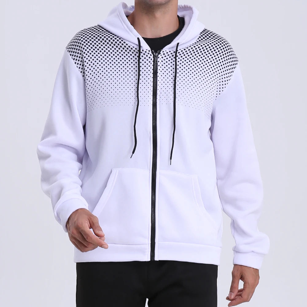 Lucas | Sporty and dynamic zip-up hoodie for men 1