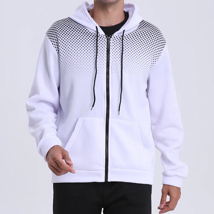 Lucas | Sporty and dynamic zip-up hoodie for men 1