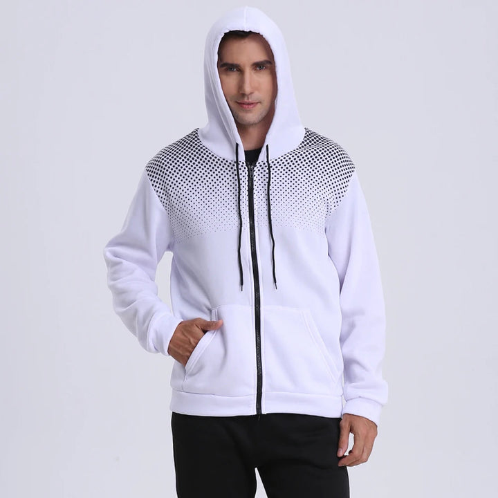 Lucas | Sporty and dynamic zip-up hoodie for men 2
