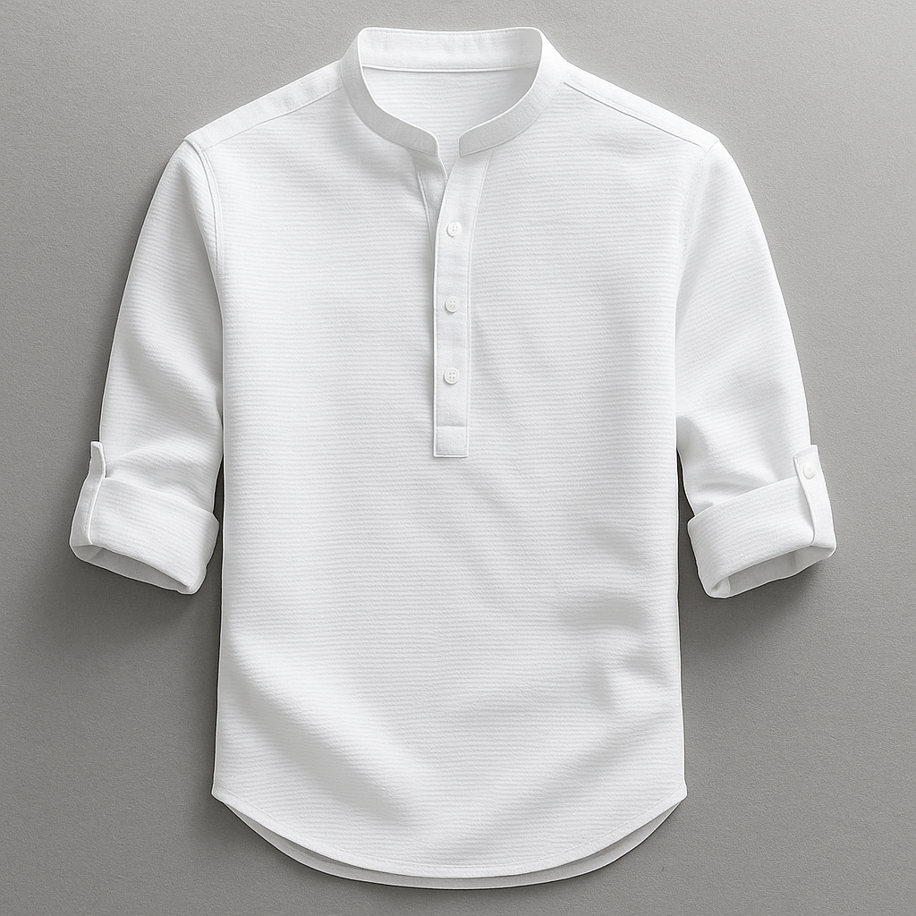 Lukas | Elegant And Structured Long Sleeve Premium Cotton Shirt 4
